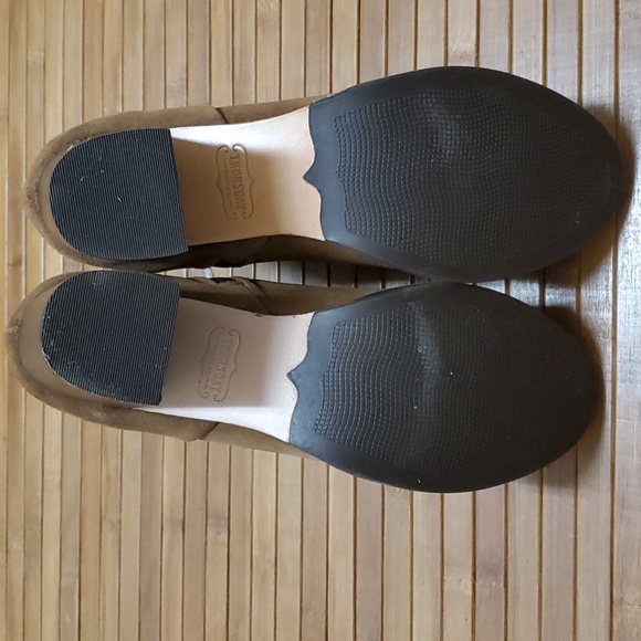 THURSDAY BOOT COMPANY, The Modern Zip Up Suede Ankle Boots, Cognac, Size 8, NWOT - Picture 4 of 8